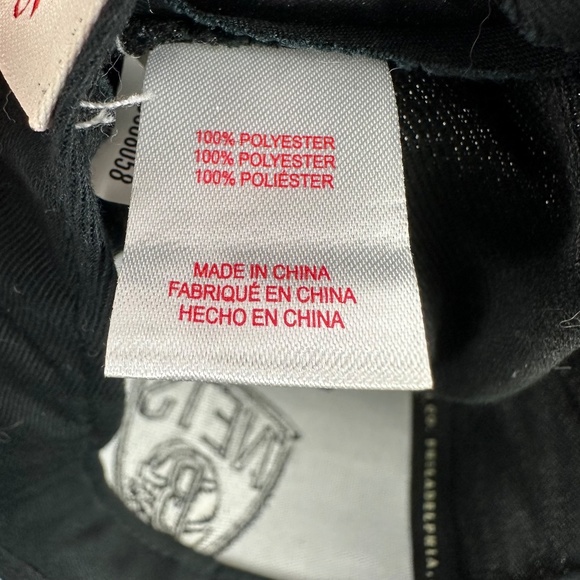 Mitchell and Ness NBA Brooklyn Nets Snapback Basketball Hat Cap All Black‎ OS - Picture 10 of 10